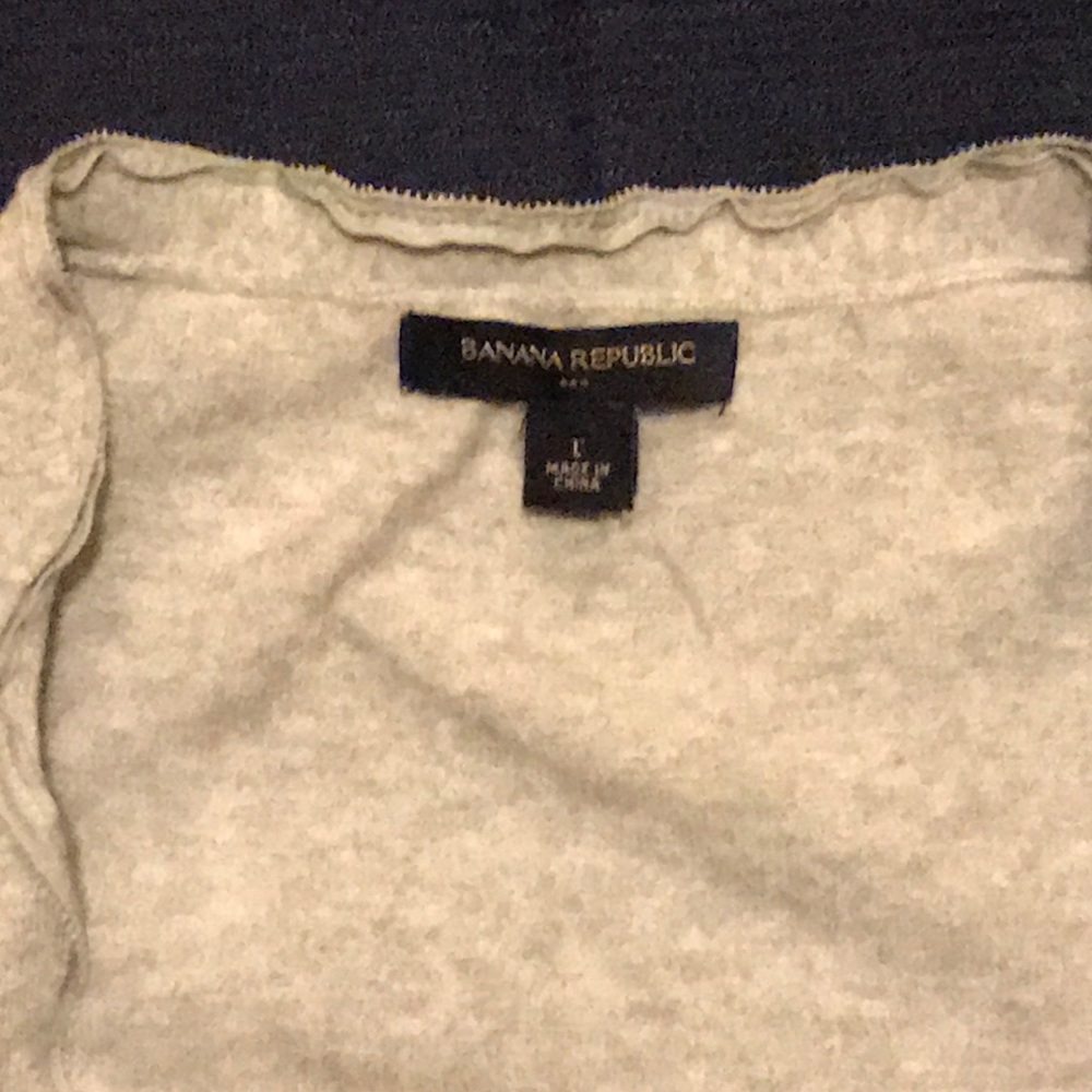 Banana Republic Short Sleeve Gray Cardigan - Picture 2 of 8